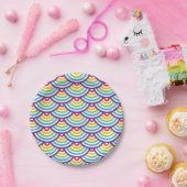 Pattern Modern Stylish Geometric Papieren Bordje (Feest)