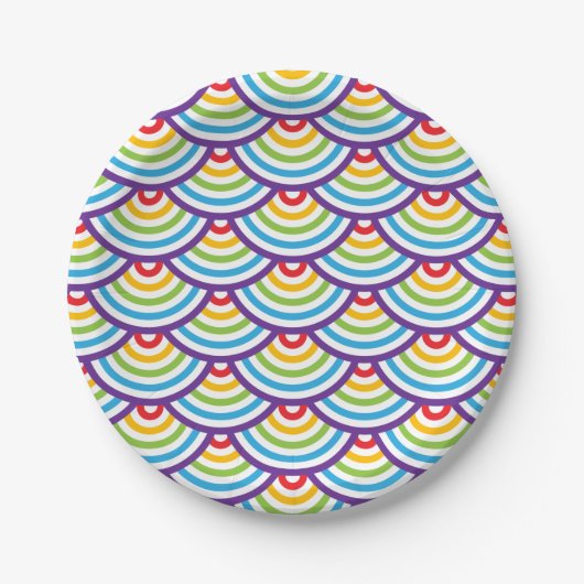 Pattern Modern Stylish Geometric Papieren Bordje (Voorkant)