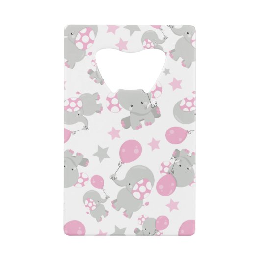 Pattern of Elephants, Cute Elephants - Pink Gray (Devant)