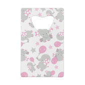 Pattern of Elephants, Cute Elephants - Pink Gray (Dos)
