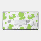 Pattern of Green Elephants, Cute Elephants, stars (Clavier et souris)