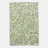 Pattern of green leafy branches  theedoek (Verticaal)