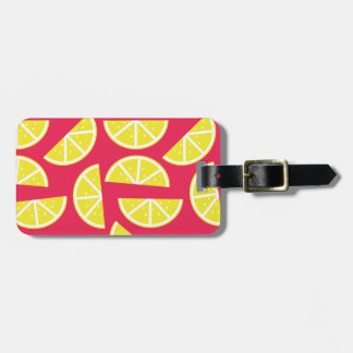pattern of lemon bagagelabel