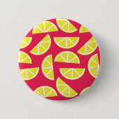 pattern of lemon ronde button 5,7 cm (Voorkant)