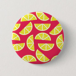 pattern of lemon ronde button 5,7 cm
