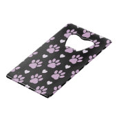 Pattern of paws, Dog paws, Lilac paws, Hearts (Dos Angle)