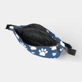 Pattern of paws, Dog paws, White paws, Blue Hearts (Ouvrir)