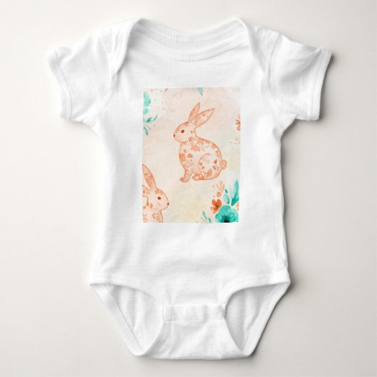 Pattern of rabbits romper (Voorkant)