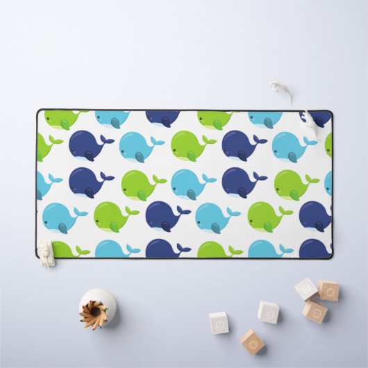 Pattern of Whales, Cute Whales, Sea Animals (Tableau pour enfants)