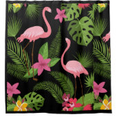 Pattern Peacock roze met ventilator Douchegordijn (Voorkant)