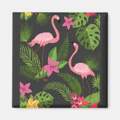 Pattern Peacock roze met ventilator Magneet (Voorkant)