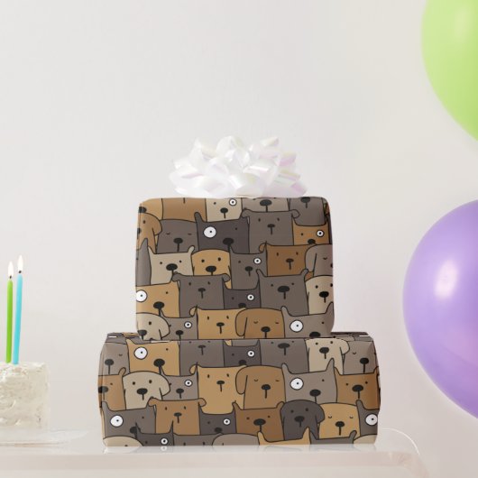 Pattern Pets Cute Dogs Lover Cadeaupapier (Feestgeschenken)
