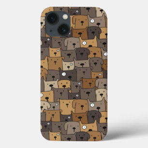 Pattern Pets Cute Dogs Lover iPhone 13 Hoesje