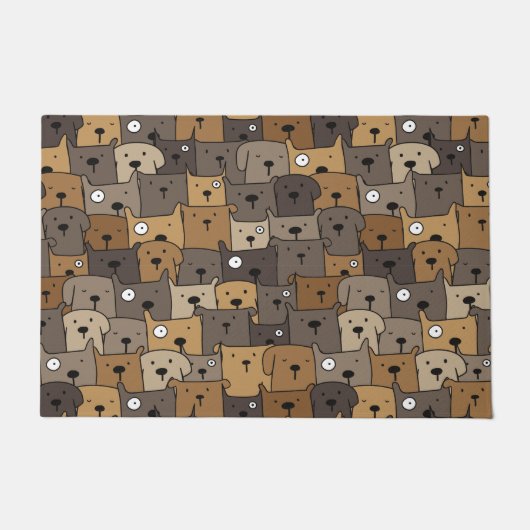 Pattern Pets Cute Dogs Lover Deurmat (Voorkant)