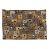 Pattern Pets Cute Dogs Lover Kussensloop (Achterkant-Rechts)