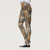 Pattern Pets Cute Dogs Lover Leggings (Links)