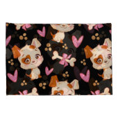 Pattern Pets Cute Funny Puppy Lover Kussensloop (Achterkant-Rechts)