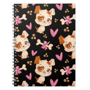 Pattern Pets Cute Funny Puppy Lover Notitieboek