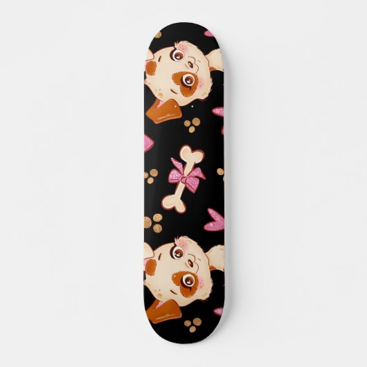 Pattern Pets Cute Funny Puppy Lover Skateboard (Voorkant)