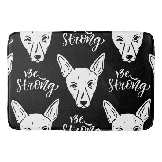 Pattern Pets Strong Dogs Lover Badmat (Voorkant)