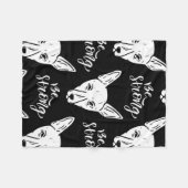 Pattern Pets Strong Dogs Lover Fleece Deken (Voorkant (Horizontaal))