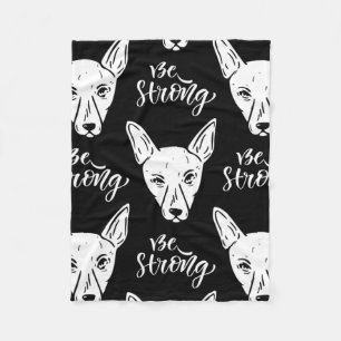 Pattern Pets Strong Dogs Lover Fleece Deken