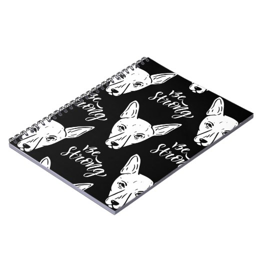 Pattern Pets Strong Dogs Lover Notitieboek (Linkerzijde)