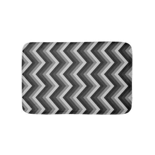 Pattern Retro Zig Zag Chevron Badmat (Voorkant)