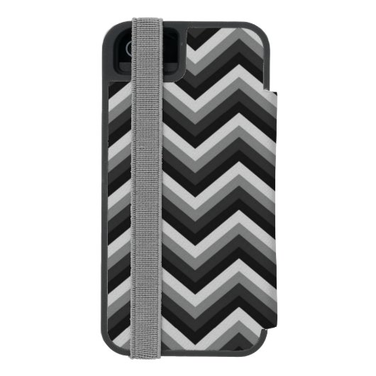Pattern Retro Zig Zag Chevron Incipio iPhone Portemonnee Hoesje (Agenda Achterkant)
