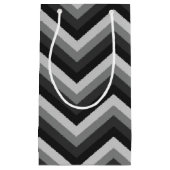 Pattern Retro Zig Zag Chevron Klein Cadeauzakje (Voorkant)