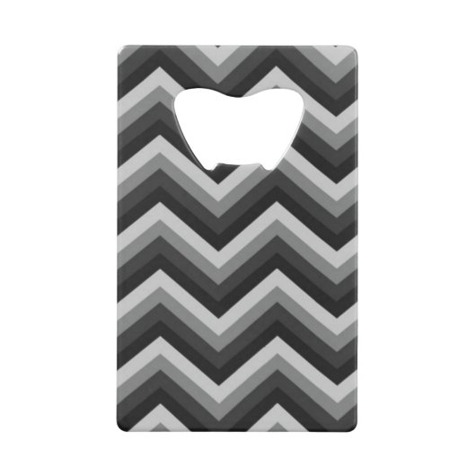 Pattern Retro Zig Zag Chevron Kredietkaart Flessenopener (Voorkant)