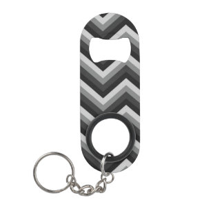 Pattern Retro Zig Zag Chevron Sleutelhanger Flessenopener