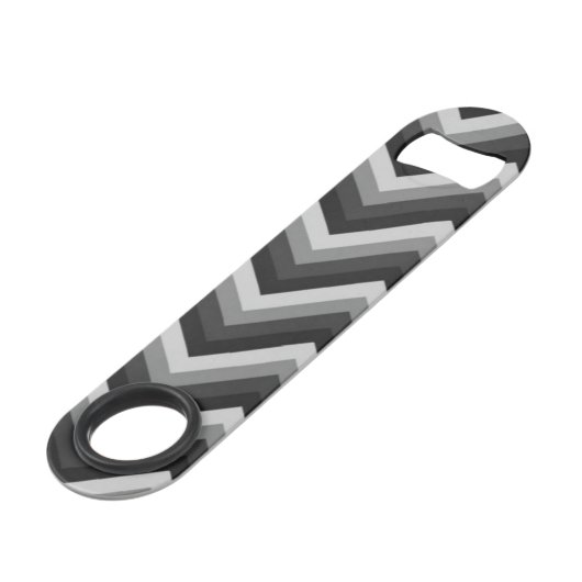 Pattern Retro Zig Zag Chevron Speed Flessenopener (Voorkant Gekanteld)