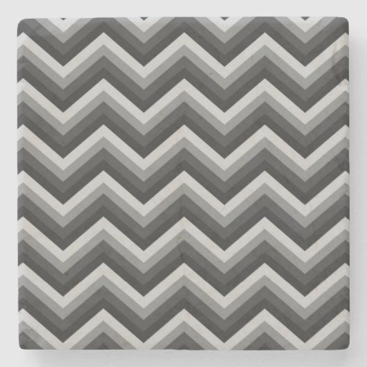 Pattern Retro Zig Zag Chevron Stenen Onderzetter (Voorkant)