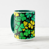 Pattern St. Patrick's Day Clovers Mok (Voorkant links)