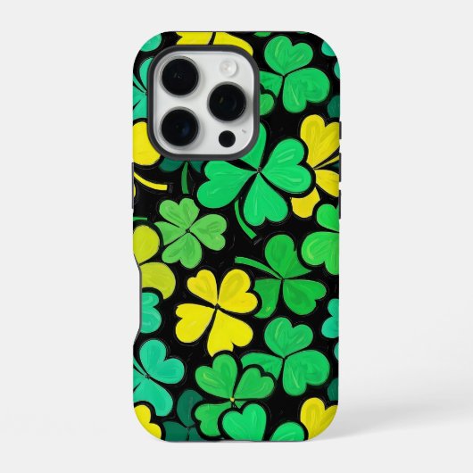 Pattern St. Patrick's Day Clowers iPhone Hoesje (Achterkant)