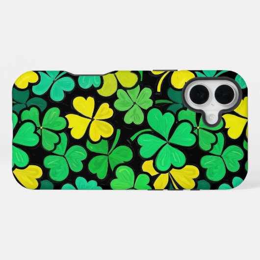 Pattern St. Patrick's Day Clowers iPhone Hoesje (Achterkant horizontaal)