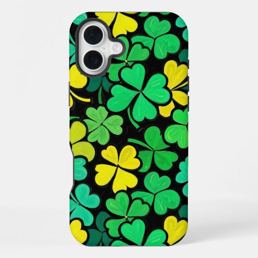 Pattern St. Patrick's Day Clowers iPhone Hoesje (Achterkant)