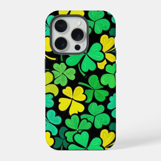 Pattern St. Patrick's Day Clowers  iPhone Hoesje (Achterkant)