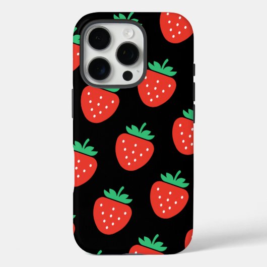 pattern strawberries Case-Mate iPhone case (Achterkant)