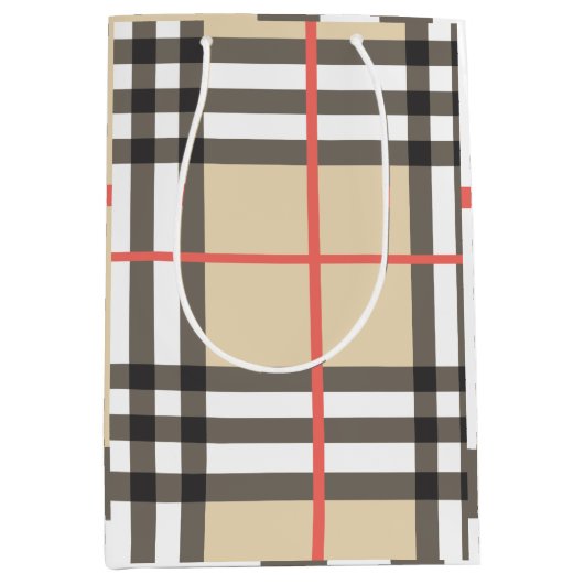 Pattern Stylish Scottish Geometric Mode Medium Cadeauzakje (Voorkant)