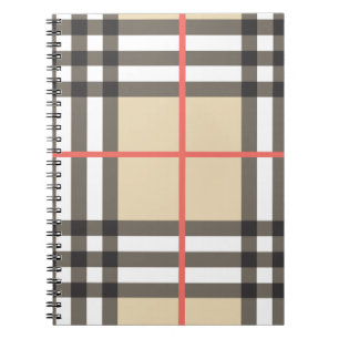 Pattern Stylish Scottish Geometric Mode Notitieboek