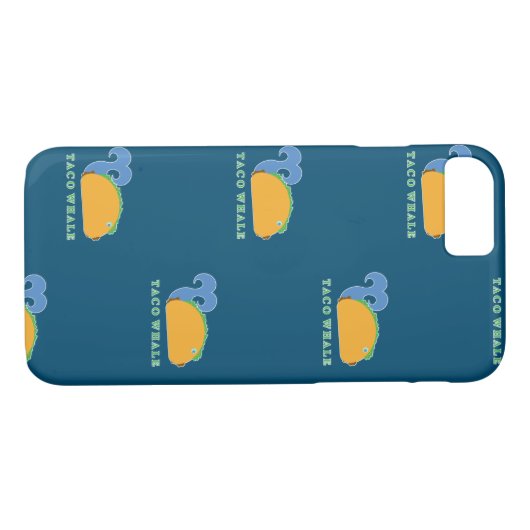 Pattern Taco Whale Cartoon Character Case-Mate iPhone Case (Achterkant (Horizontaal))