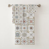 Pattern Tile Mosaic Bad Handdoek (Insitu)