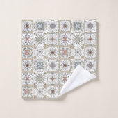 Pattern Tile Mosaic Bad Handdoek (Wasdoekje)