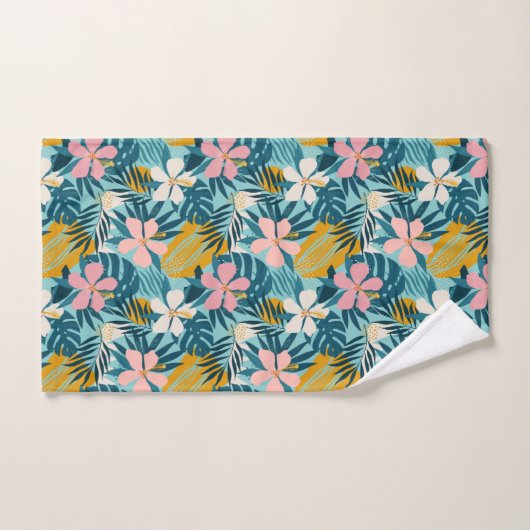 Pattern tropical hibiscus (Serviette à main)