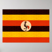  Pattern Ugandan Flag Poster (Voorkant)