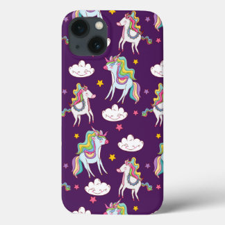 Pattern Unicorn Funny Magic Horse iPhone 13 Hoesje