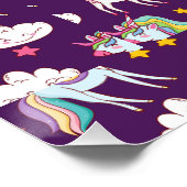 Pattern Unicorn Funny Magic Horse Perfect Poster (Hoek)