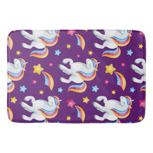 Pattern Unicorn Magic Horse Cute Badmat (Voorkant)
